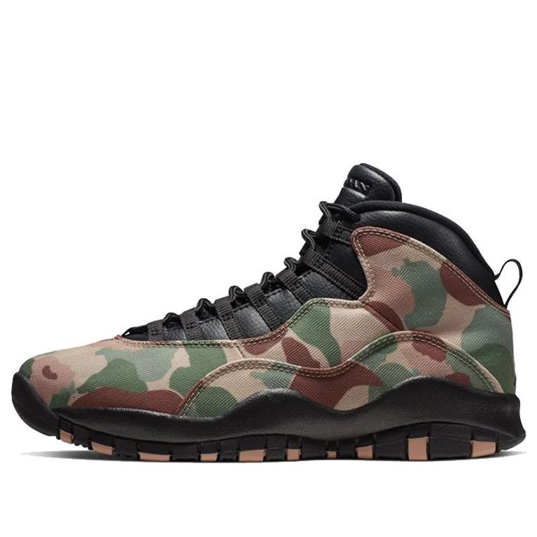 Air Jordan 10 Retro 'Desert Camo'  310805-200 Classic Sneakers